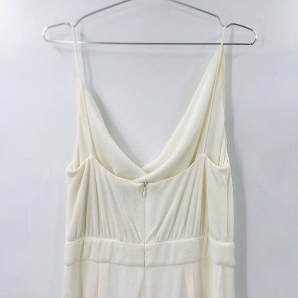 Misha Moyra Pantsuit Cowl Neck Jumpsuit Ivory Size 8 - Picture 11 of 13